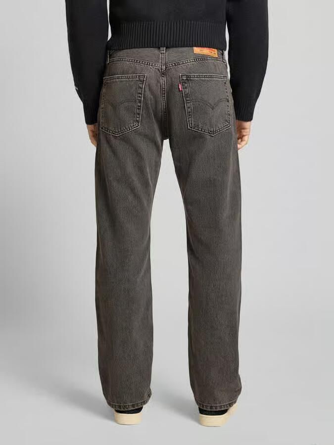 Levi's Relaxed straight fit jeans met steekzakken model '555' - Foto 5