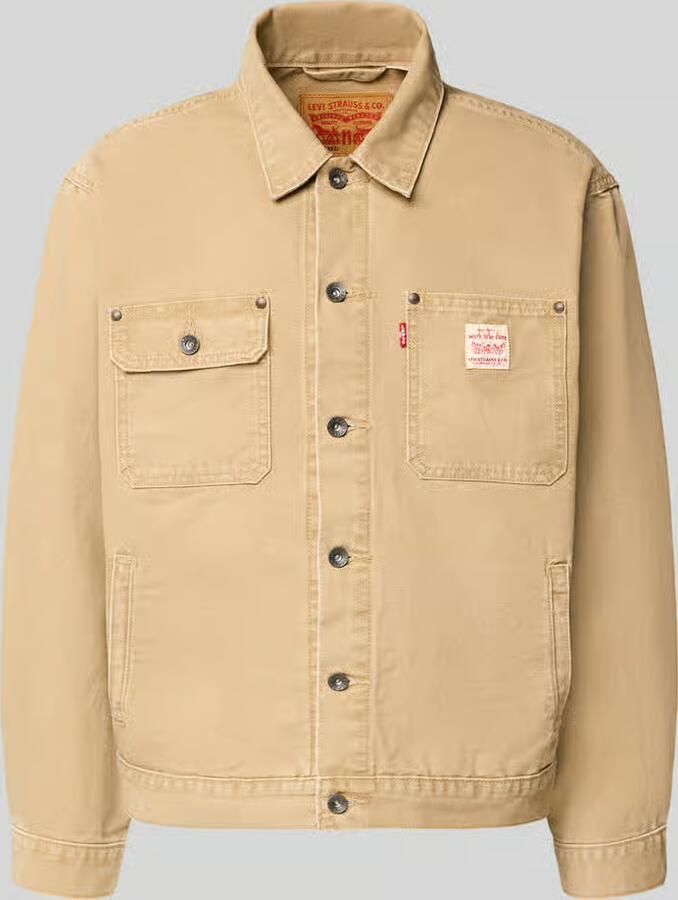 Levi's Relaxed fit overhemdjack met borstzakken