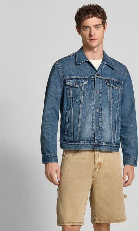 Levi's Blauwe Katoenen Blazer met Klassieke Kraag Blue Heren - Foto 11