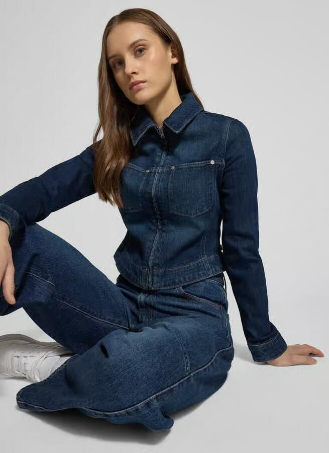 Levi's Jeansjack met ritssluiting en labeldetail - Foto 2