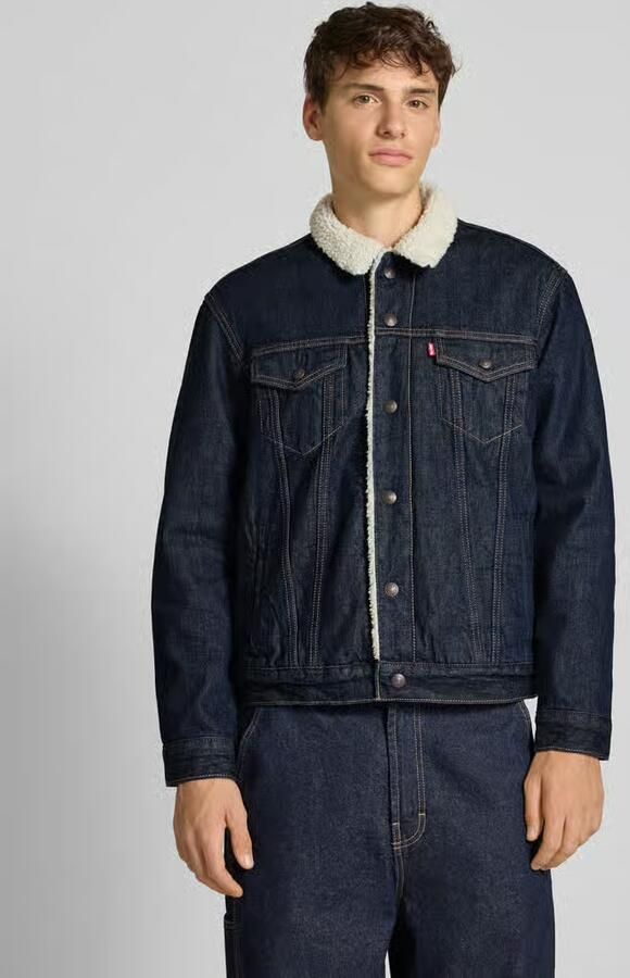 Levi's Jeansjack met voering van teddybont model 'GIVE IT A RINSE' - Foto 8