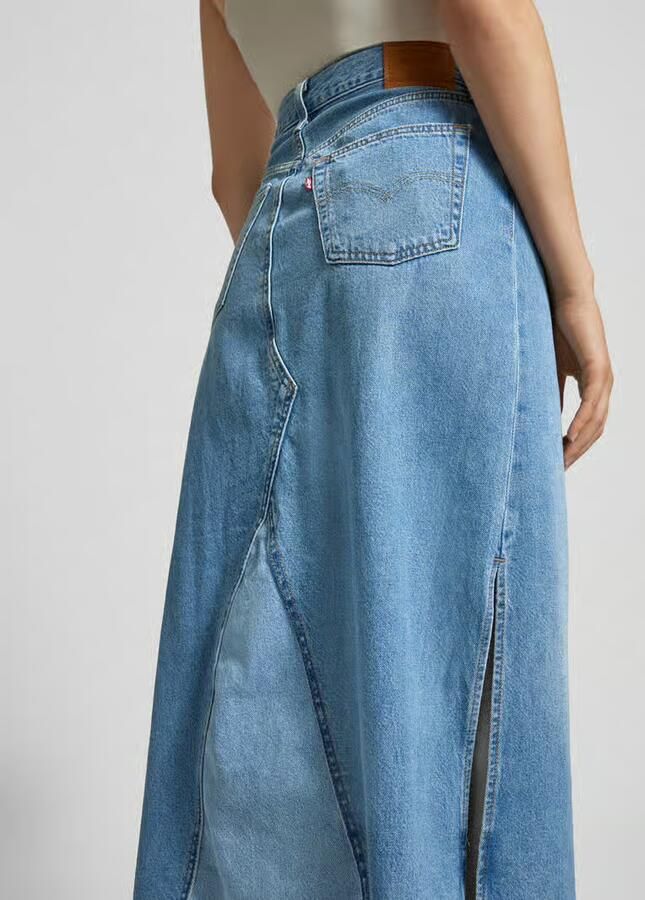 Levi's Jeans rok ICONIC LONG SKIRT in five-pocketsstijl
