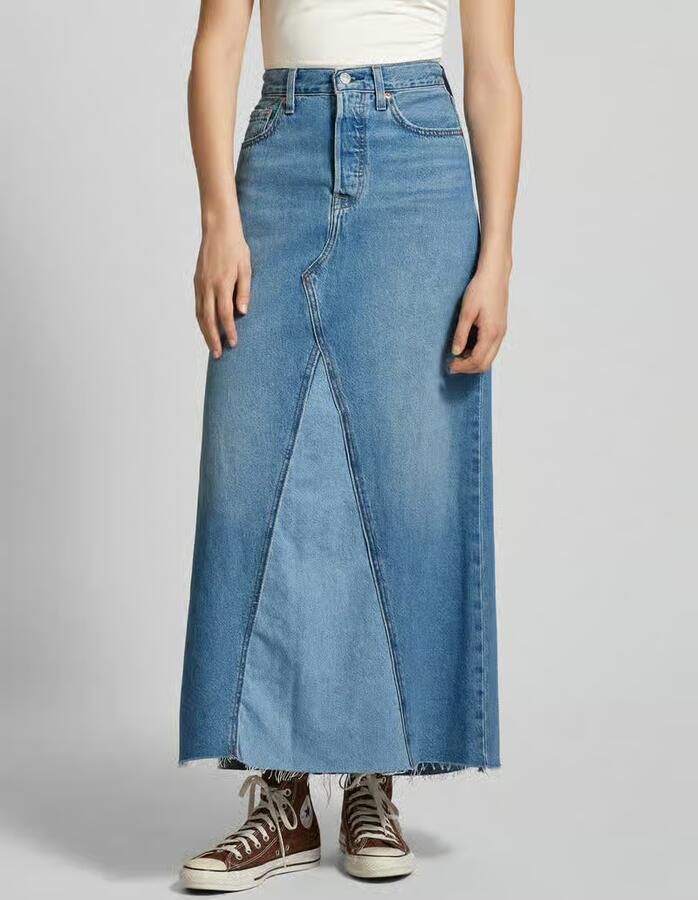 Levi's Jeans rok ICONIC LONG SKIRT in five-pocketsstijl - Foto 4