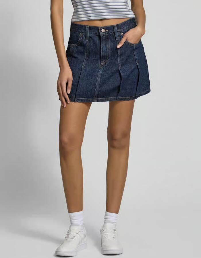 Levis LEVI'S Denim Pleated Skirt Blue- Dames Blue - Foto 2