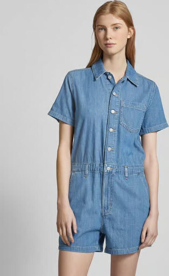 Levi's Jumpsuit met knoopsluiting en borstzak - Foto 2