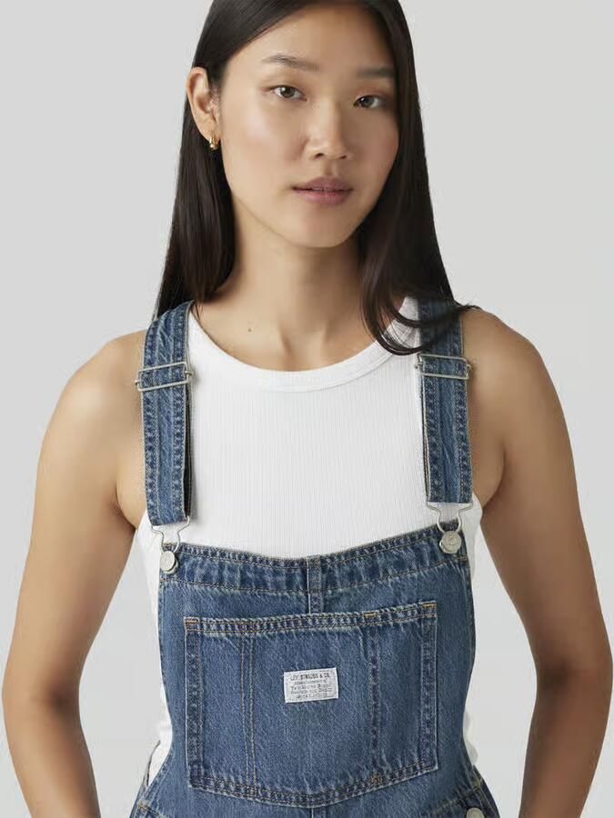 Levi's Regular fit korte tuinbroek met labelpatch