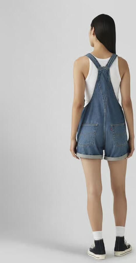 Levi's Regular fit korte tuinbroek met labelpatch