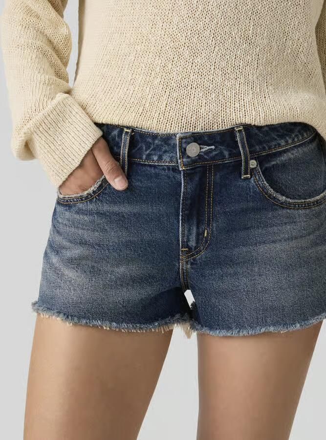 Levis LEVI'S Low Shorts Blauw- Dames Blauw