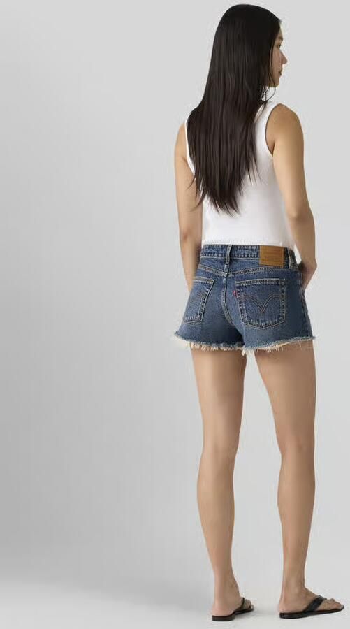 Levis LEVI'S Low Shorts Blauw- Dames Blauw - Foto 3
