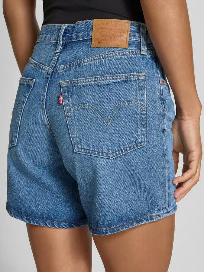 Levi's Jeansshort 501 Short Long Met knoopsluiting en omslagzoom