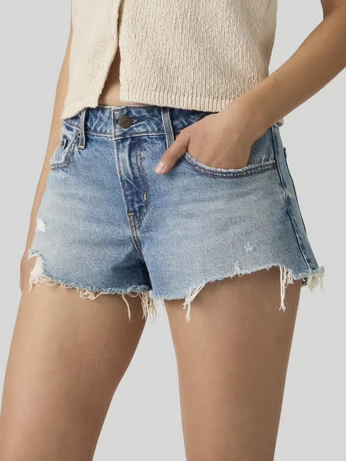 Levis LEVI'S Low Shorts Blauw- Dames Blauw