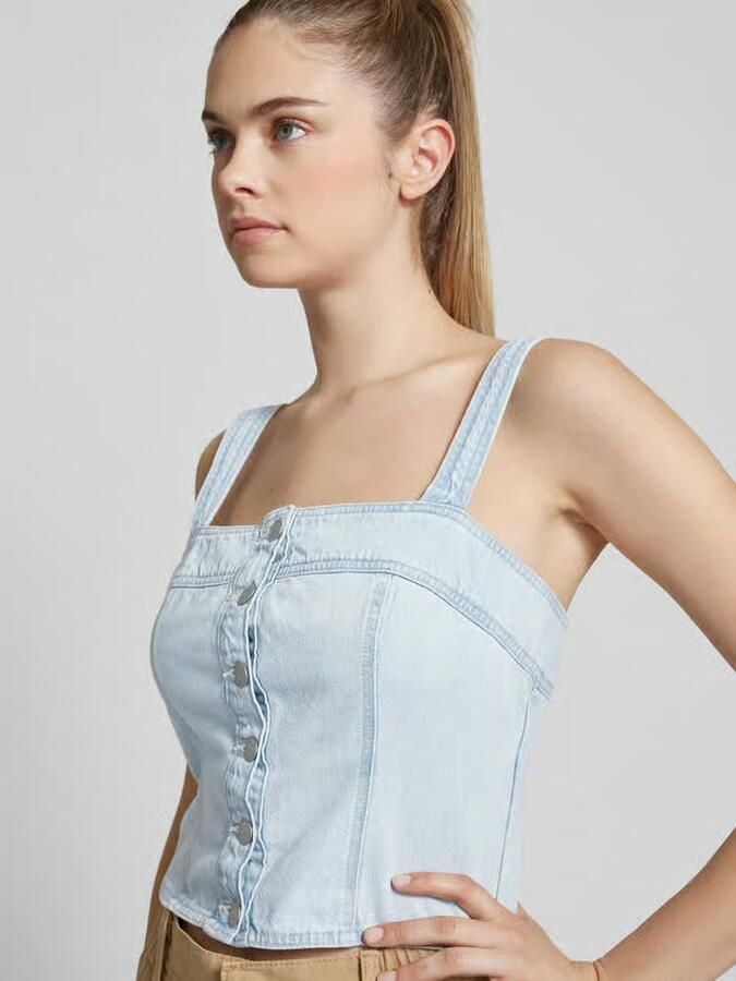 Levi's Korte top met knoopsluiting model 'DREA' - Foto 2