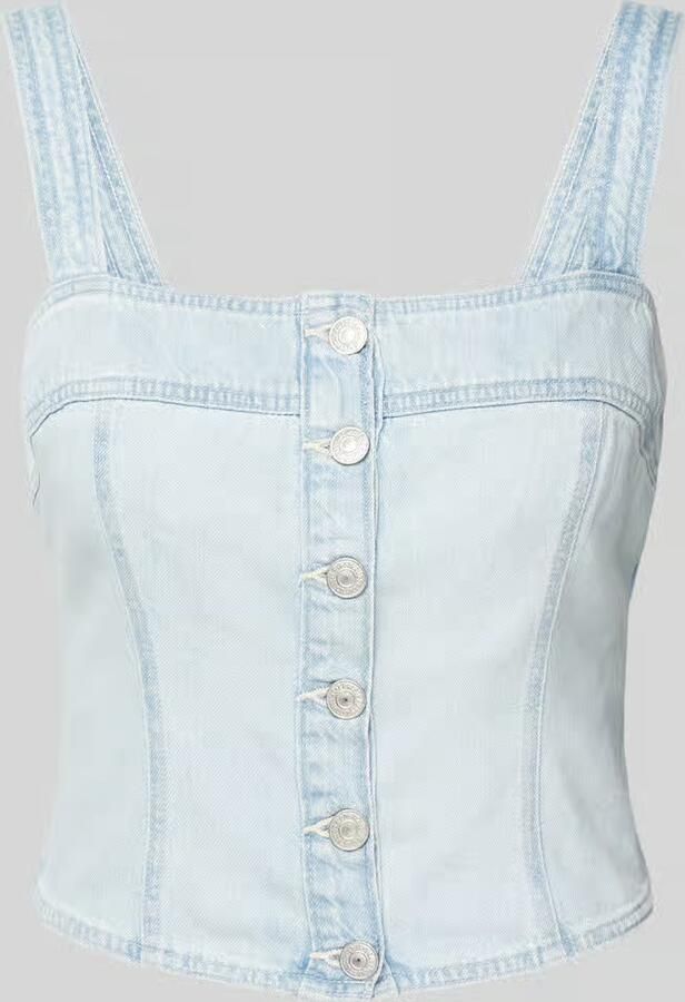 Levi's Korte top met knoopsluiting model 'DREA'