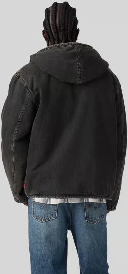 Levi's Loose fit jack van denim met capuchon en binnenvoering - Foto 2
