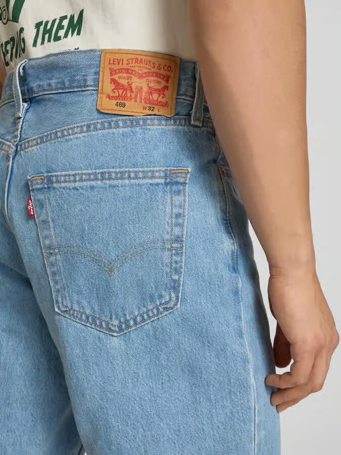Levi's loose fit korte jeans van puur katoen model '469'