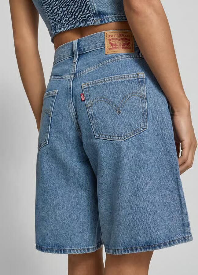 Levi's Loose fit korte jeans van puur katoen model 'MIDDY JORT'