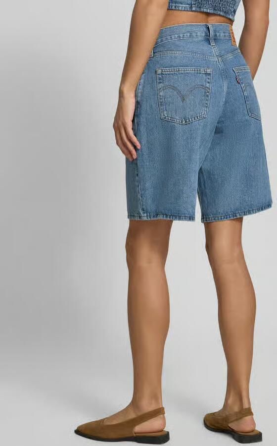 Levi's Loose fit korte jeans van puur katoen model 'MIDDY JORT' - Foto 3