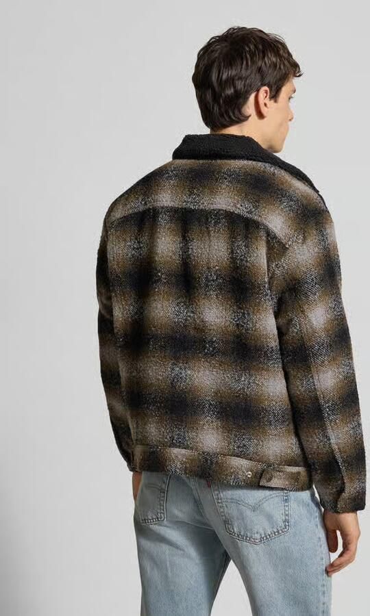 Levi's Loose fit overhemdjack met wol Model 'James'