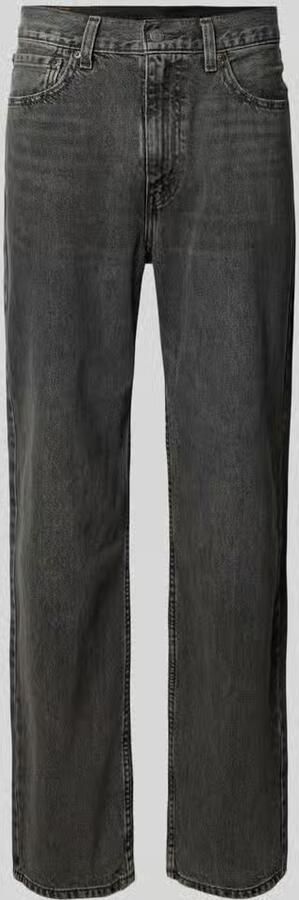 Levis LEVI'S 565 Relaxed Straight Leg Jeans Zwart- Heren Zwart