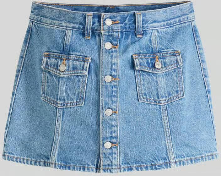 Levi's mini-jeansrok met knoopsluiting - Foto 2