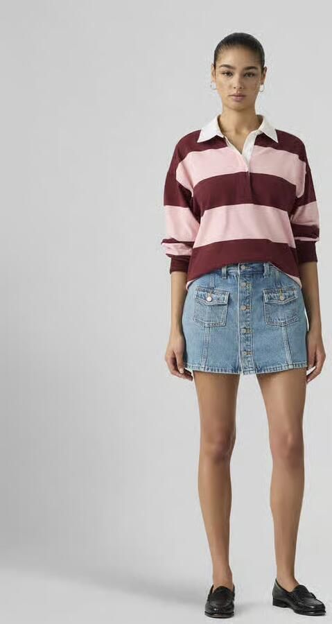 Levi's mini-jeansrok met knoopsluiting - Foto 3