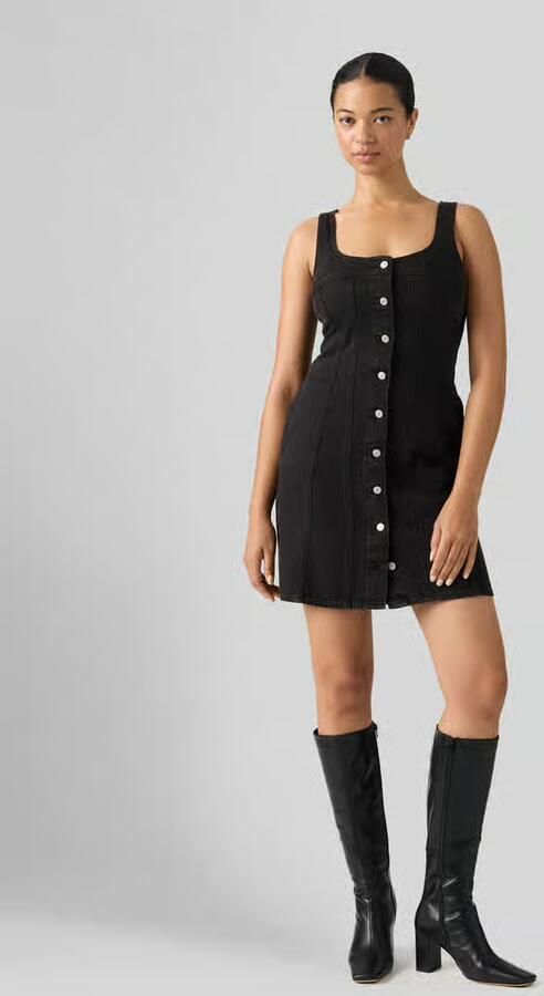 Levi's Mini-vrijetijdsjurk van puur katoen met knoopsluiting - Foto 2
