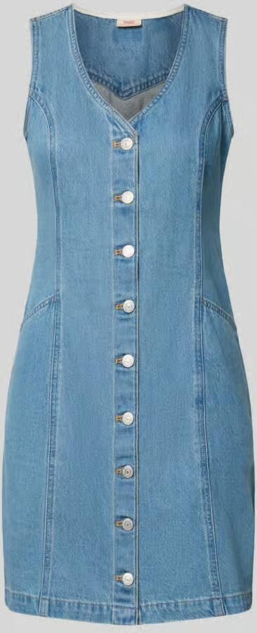 Levi's Nauwsluitende denimjurk van puur katoen - Foto 2