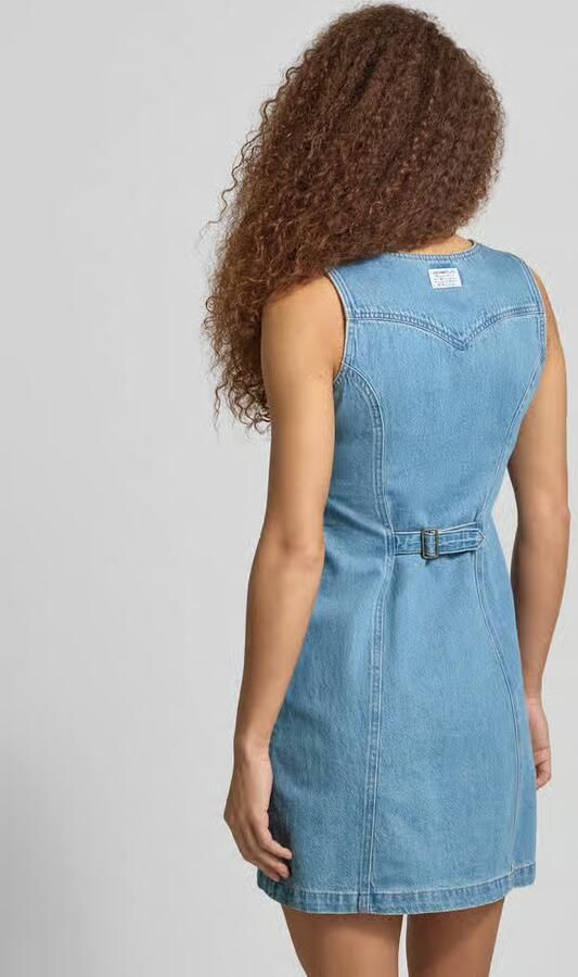 Levi's Nauwsluitende denimjurk van puur katoen