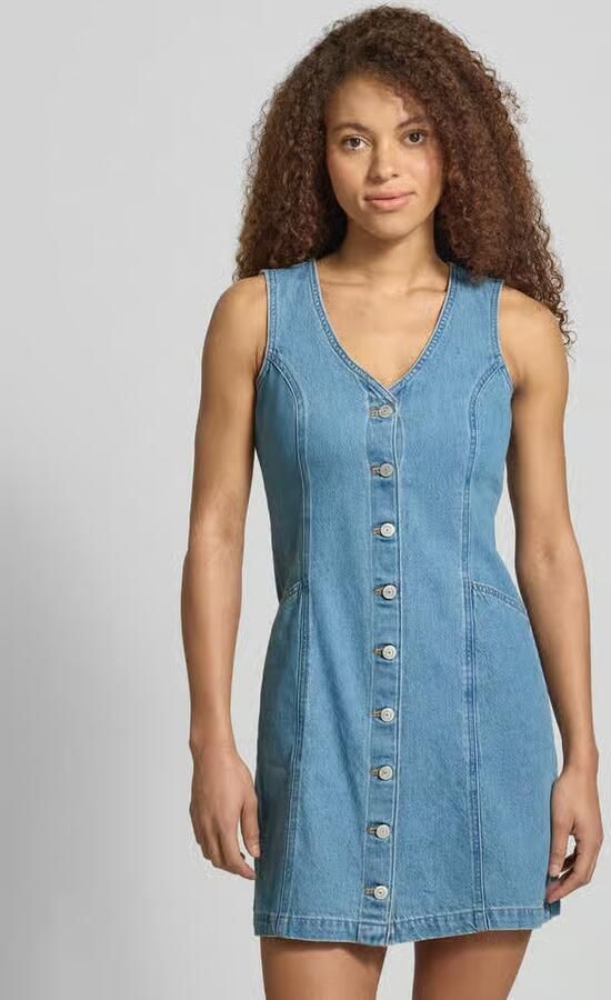 Levi's Nauwsluitende denimjurk van puur katoen - Foto 3
