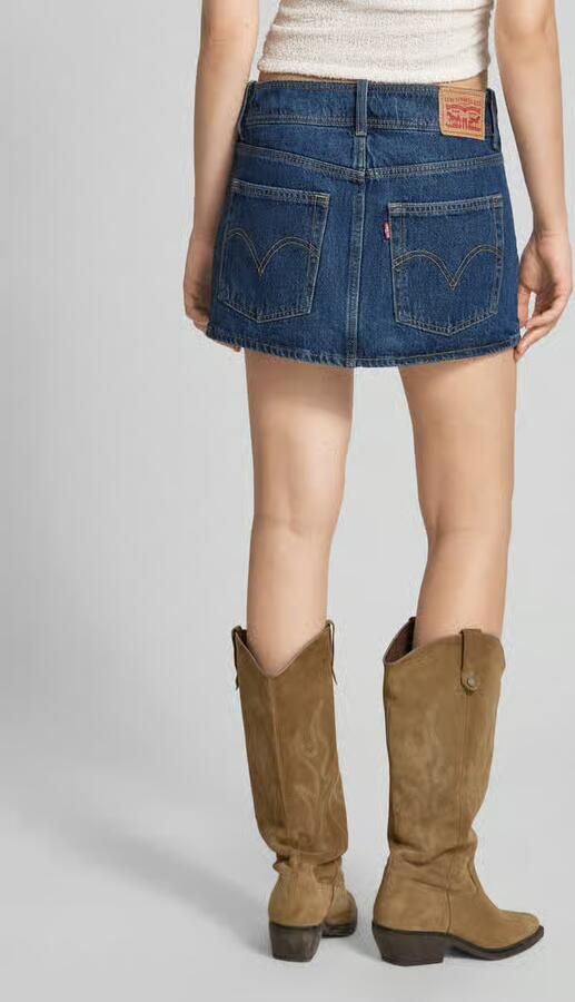 Levi's Nauwsluitende jeansrok van puur katoen