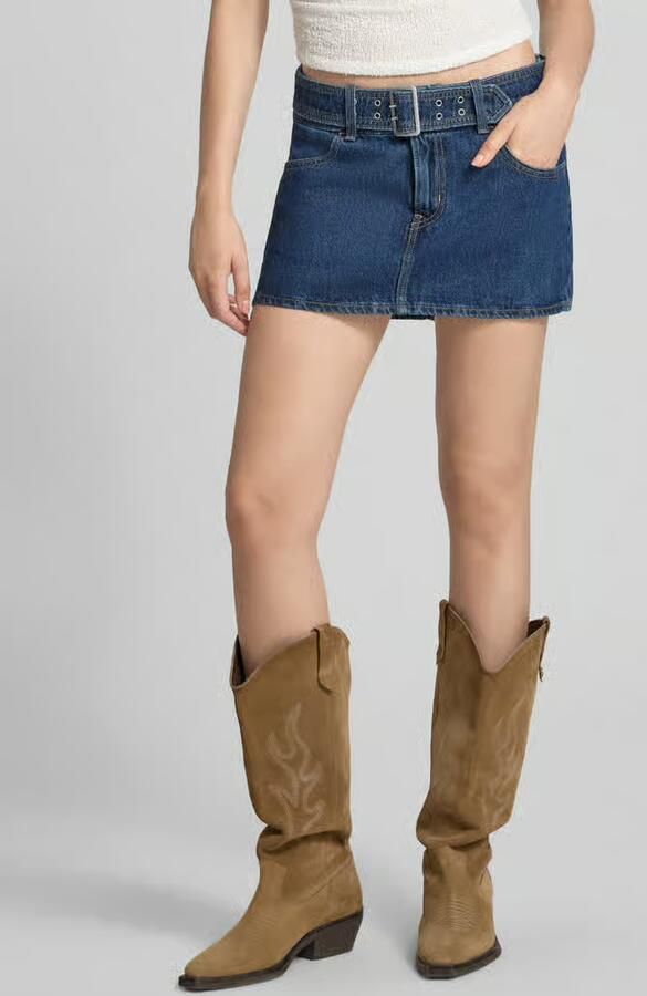 Levi's Nauwsluitende jeansrok van puur katoen - Foto 3