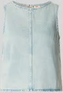 Levi's Regular fit blousetop van zuivere katoen model 'DENIM SHELL'