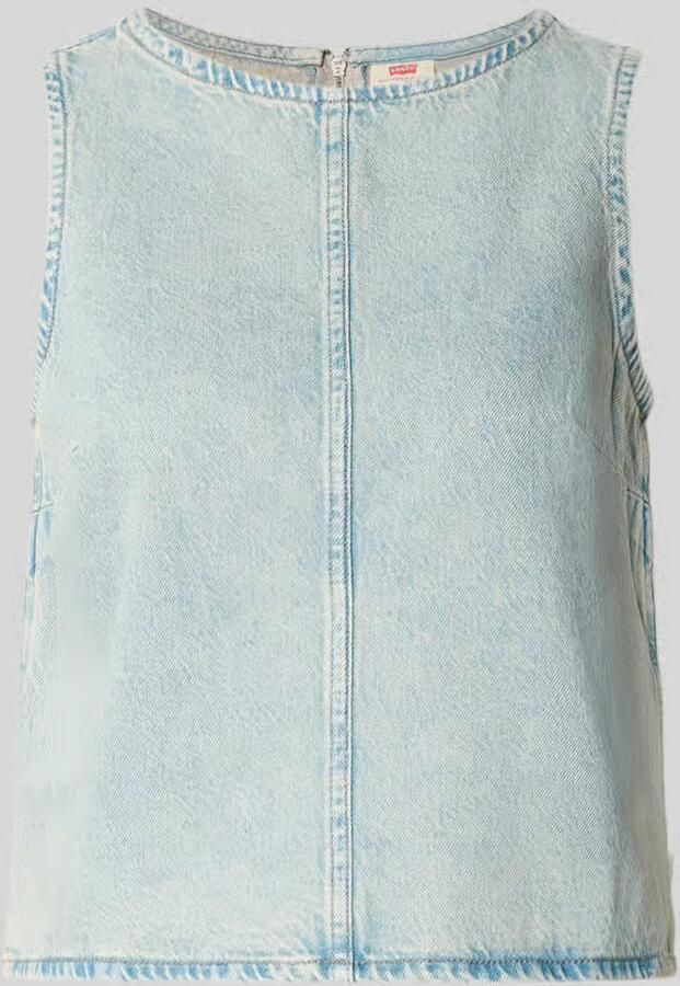 Levi's Regular fit blousetop van zuivere katoen model 'DENIM SHELL'