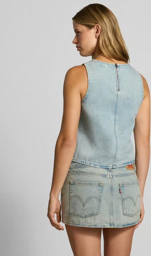 Levi's Regular fit blousetop van zuivere katoen model 'DENIM SHELL' - Foto 3