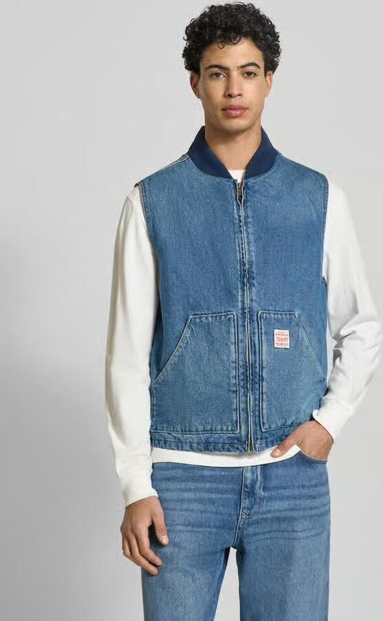 Levi's regular fit bodywarmer in denim-look model 'Sansome' - Foto 2