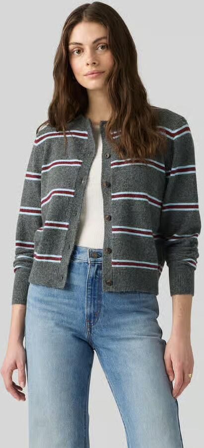 Levi's Sweater Levis Claire Ls Cardigan Devin Stripe Heather - Foto 3