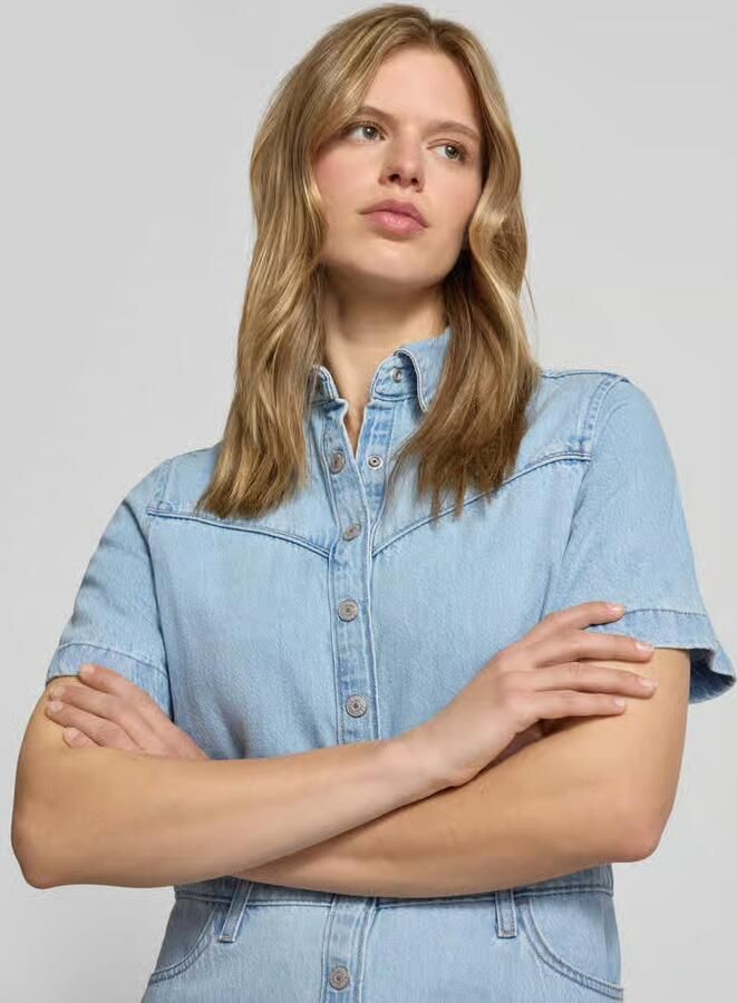 Levi's Regular fit denimjurk van puur katoen - Foto 4