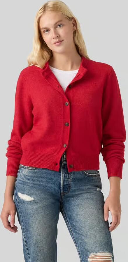 Levi's Regular fit gebreid jack met wol model 'CLAIRE' - Foto 2