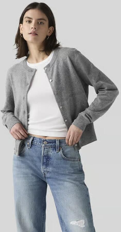 Levi's regular fit gebreid jack van katoenmix - Foto 9
