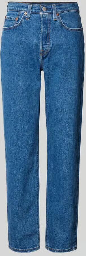 Levi's Regular fit jeans met riemlussen model '501 CROP JAZZ POP' - Foto 17