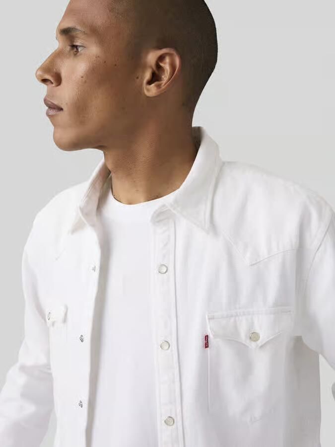 Levi's regular fit jeanshemd van puur katoen