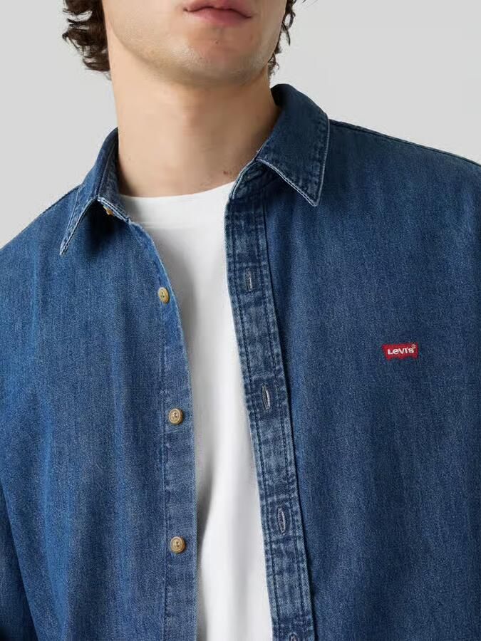 Levi's regular fit jeanshemd van puur katoen