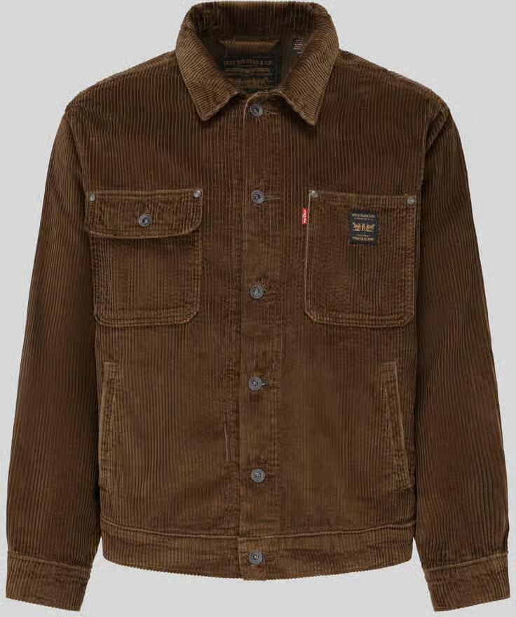 Levi's Regular fit jeansjack met cordstructuur