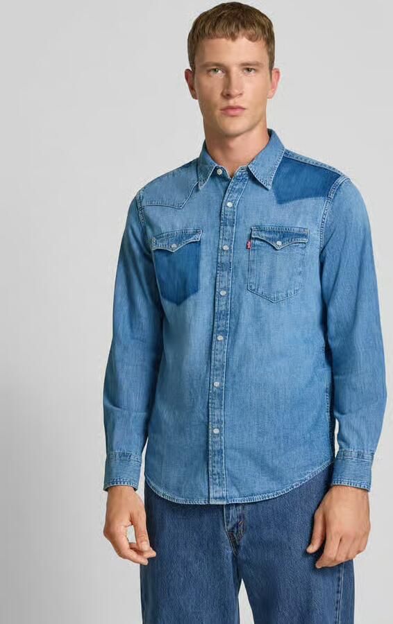 Levi's Regular fit jeansoverhemd met borstzakken en labeldetail - Foto 6