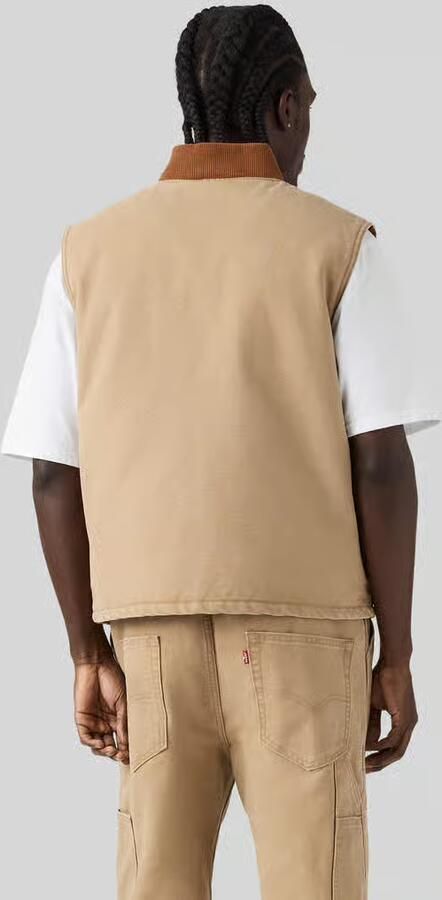 Levi's Regular fit outdoor bodywarmer van pure katoen met opgestikte zakken - Foto 3