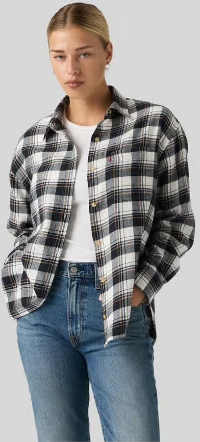 Levi's Regular fit overhemdblouse met labeldetail - Foto 3