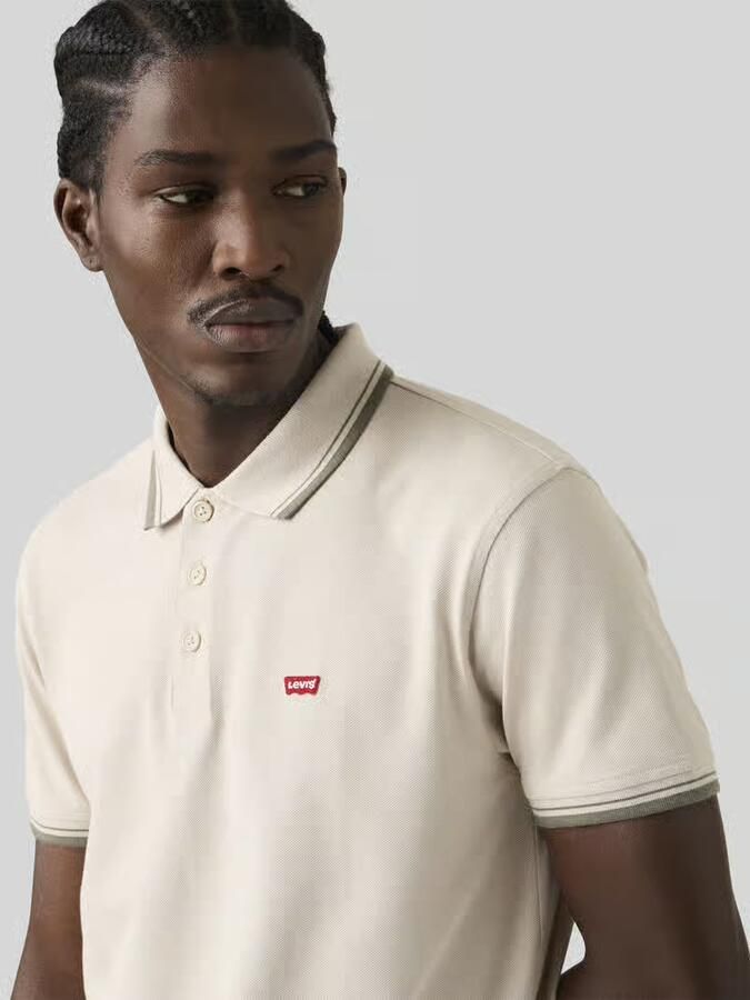 Levi's regular fit poloshirt met contrasterende strepen