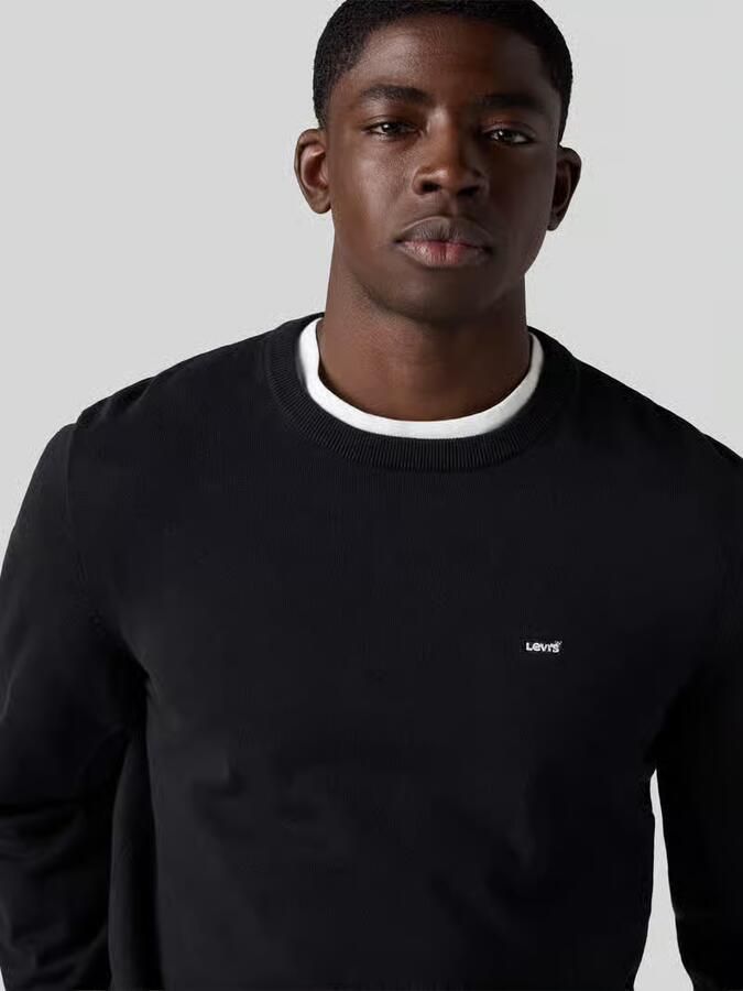 Levi's regular fit pullover van katoenmix met gestikt logo