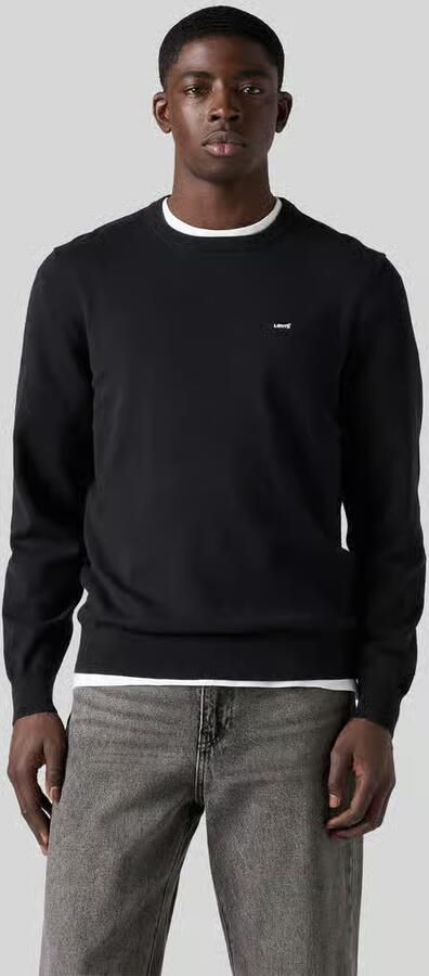 Levi's regular fit pullover van katoenmix met gestikt logo - Foto 2