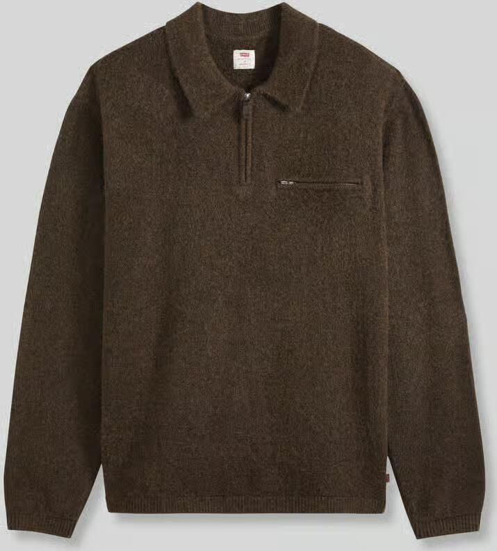 Levi's Regular fit schipperstrui van zuivere katoen met borstzak - Foto 5